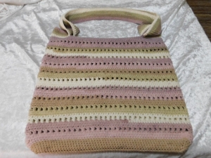 Crochet Market Bag - Rose Whisper